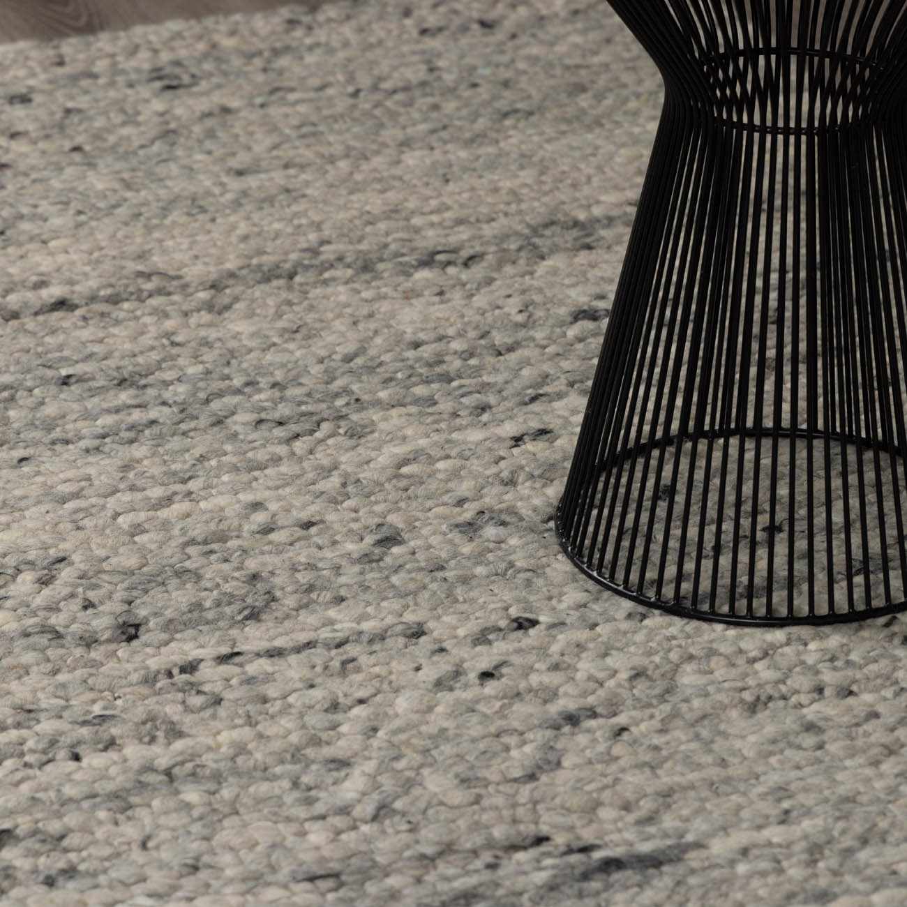 Olisa Gray Wool Area Rug - Ornate Home