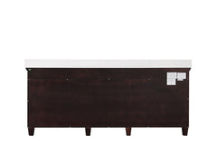 Oliva White/Espresso Vanity Set - Ornate Home