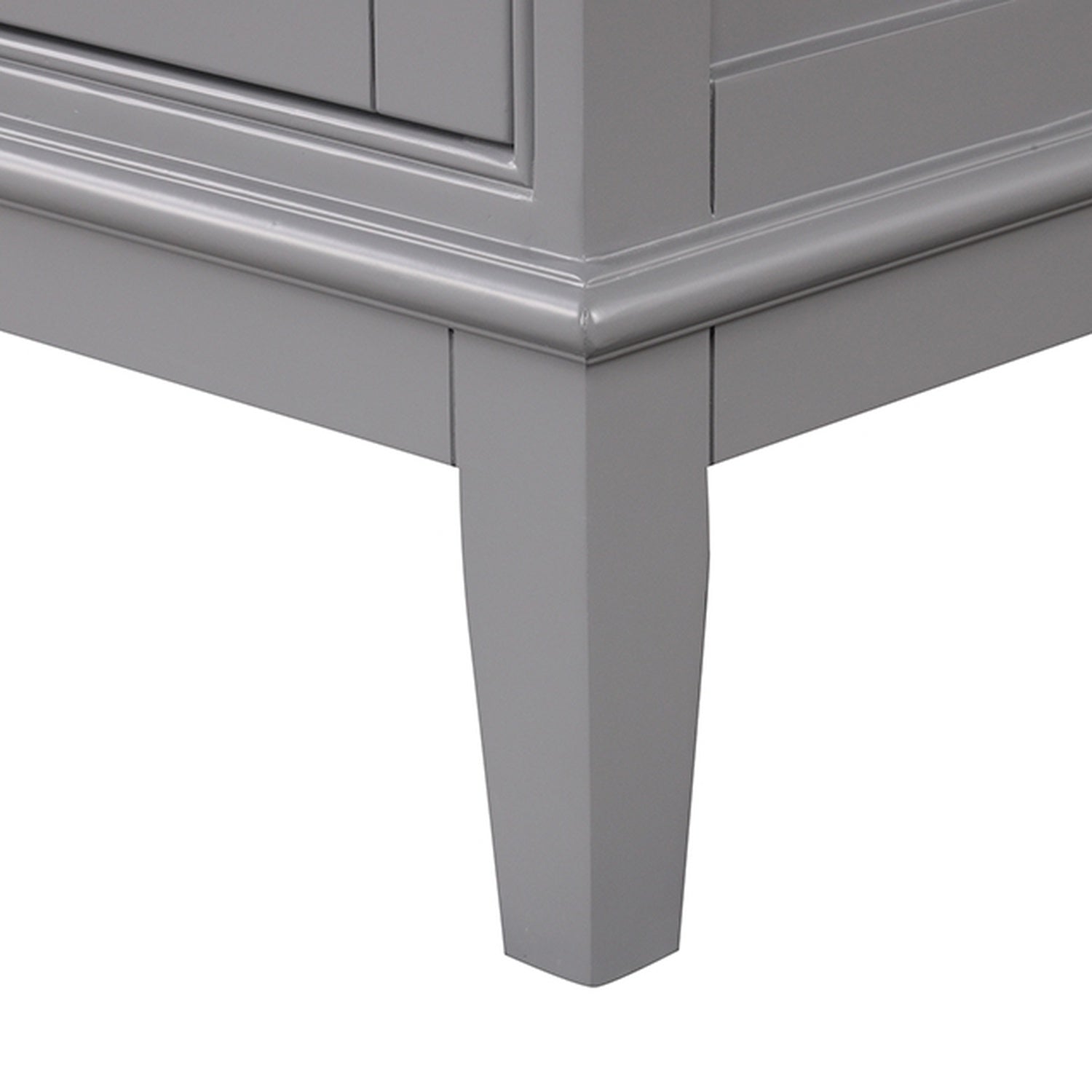 Oliva White/Gray Vanity Set - Ornate Home