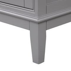 Oliva White/Gray Vanity Set - Ornate Home