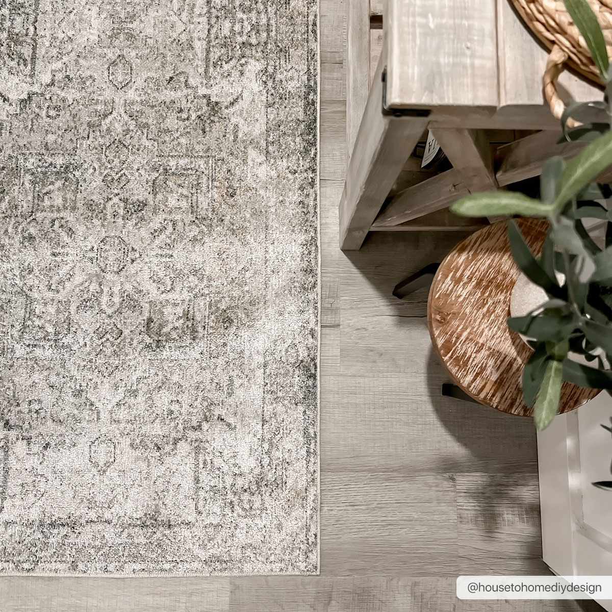 Olive Hera Washable Area Rug - Ornate Home