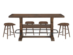 Oliver Brown 5-Piece Counter Height Dining Table Set - Ornate Home