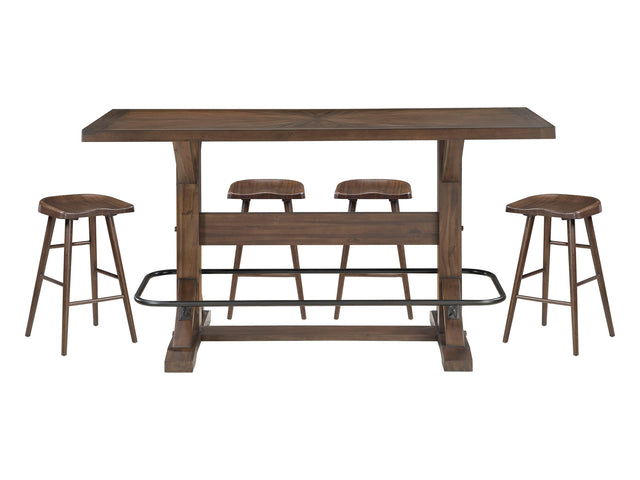 Oliver Brown 5-Piece Dining Table Set - Ornate Home