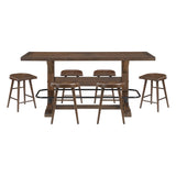 Oliver Brown 7pc Dining Set - Ornate Home