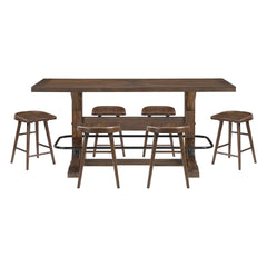 Oliver Brown 7pc Dining Set - Ornate Home