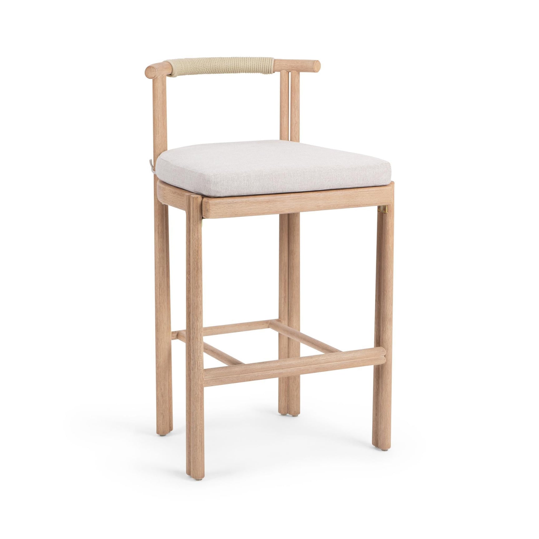 Oliver Brown Outdoor Armless Barstool - Ornate Home