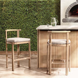 Oliver Brown Outdoor Armless Barstool - Ornate Home