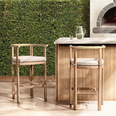Oliver Butterscotch Outdoor Barstool - Ornate Home