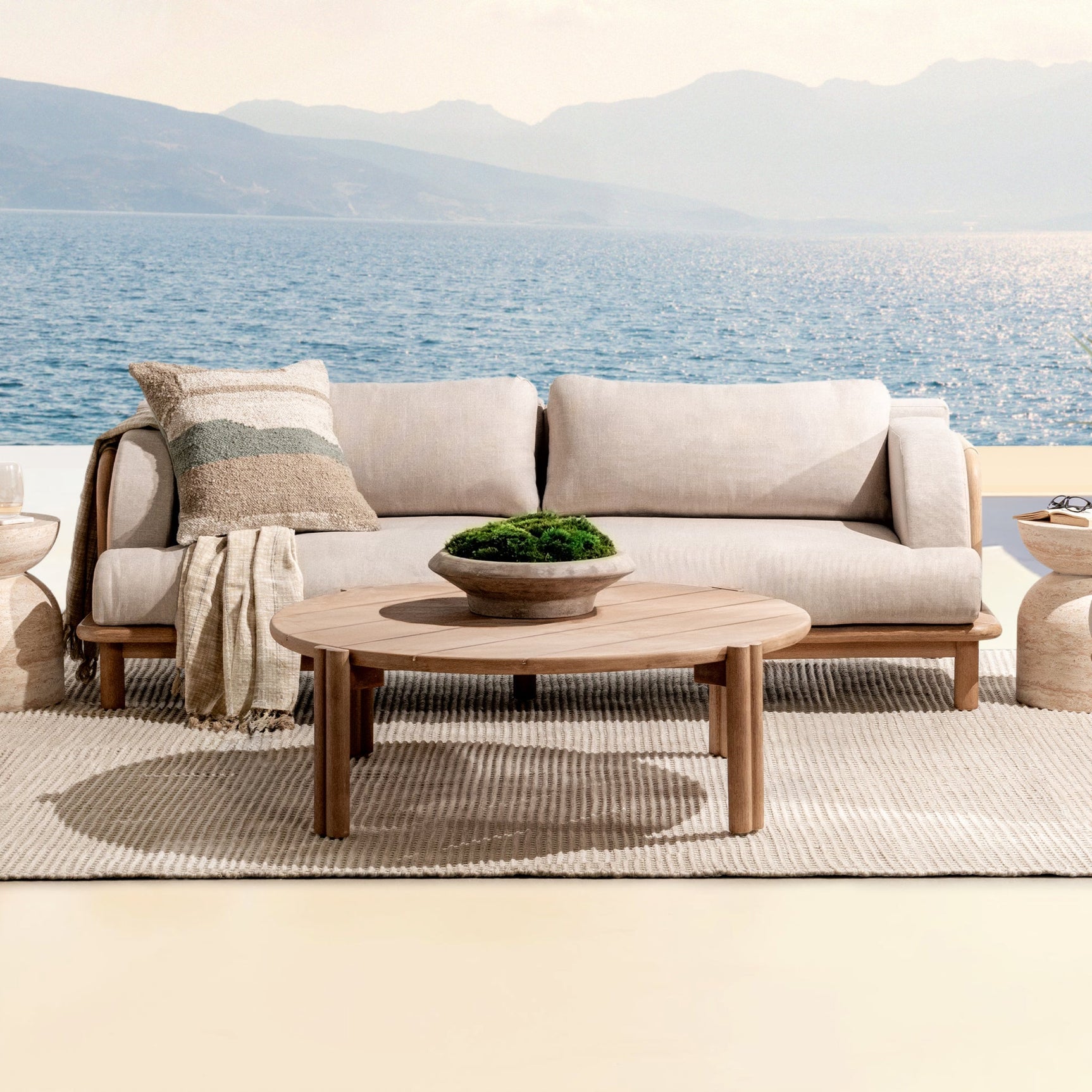 Oliver Butterscotch Outdoor Coffee Table - Ornate Home