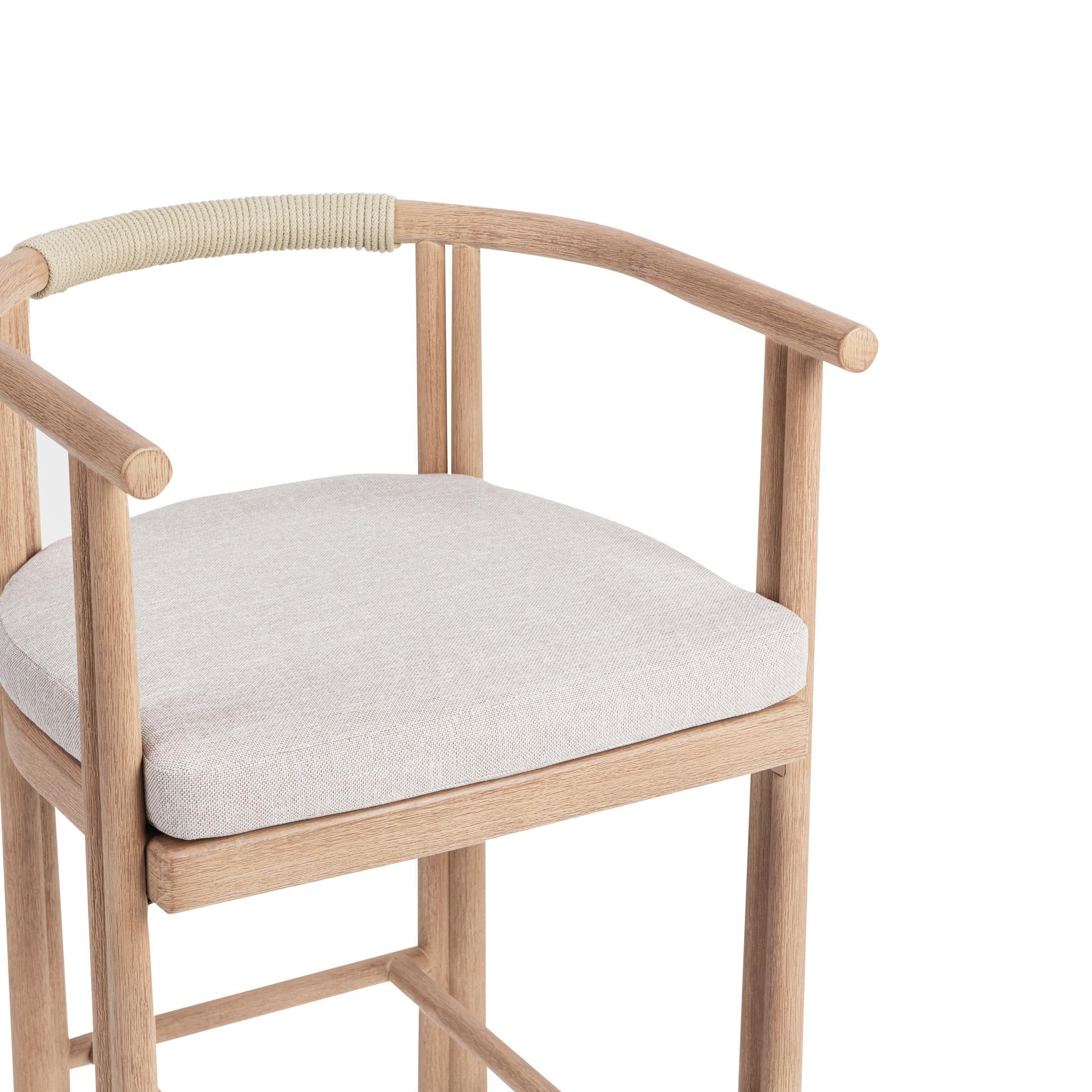 Classic Home Oliver Outdoor Counter Stool - Thumbnail 5