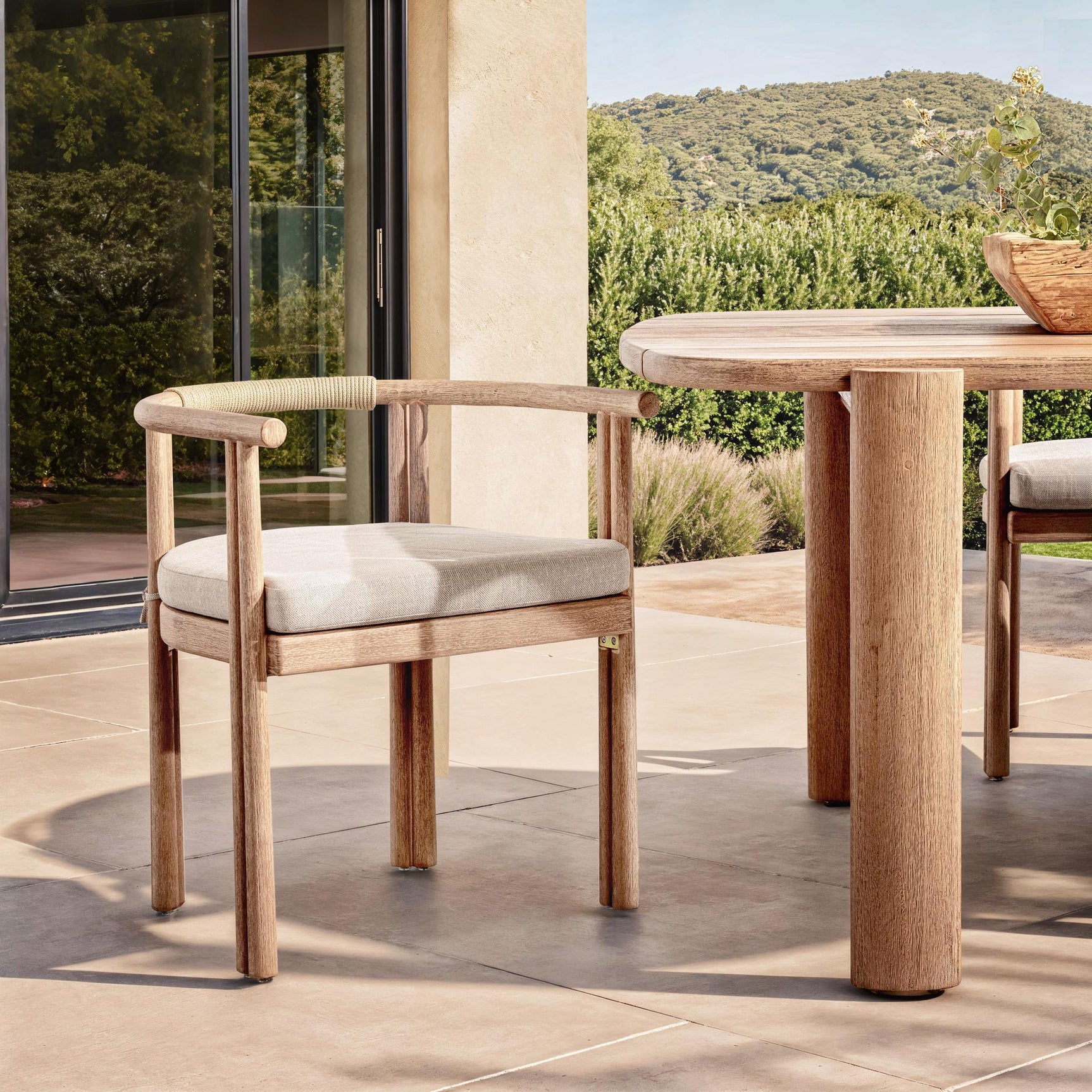 Oliver Butterscotch Outdoor Dining Armchair - Ornate Home