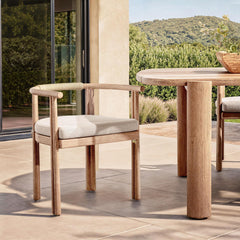 Oliver Butterscotch Outdoor Dining Armchair - Ornate Home
