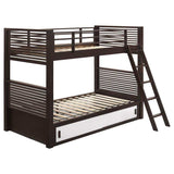 Oliver Java Twin/Twin Bunk Bed - Ornate Home