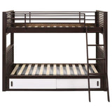 Oliver Java Twin/Twin Bunk Bed - Ornate Home