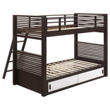 Oliver Java Twin/Twin Bunk Bed - Ornate Home