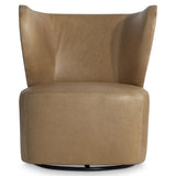 Oliver Tan/Camel Swivel Chair - Ornate Home