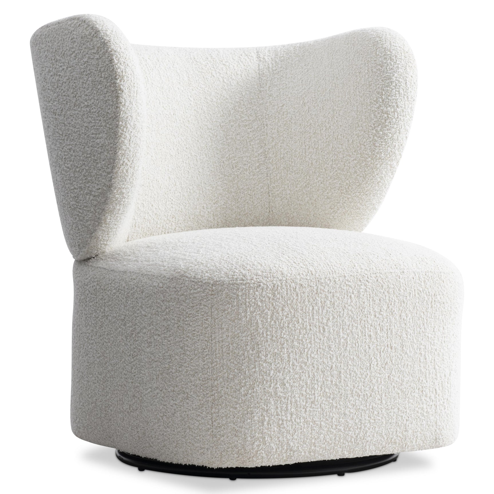 Oliver White Swivel Chair - Ornate Home