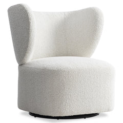 Oliver White Swivel Chair - Ornate Home
