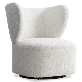 Oliver White Swivel Chair - Ornate Home