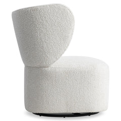 Oliver White Swivel Chair - Ornate Home