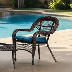 Oliveri Brown/Dark Teal Conversation Set 4 Piece - Ornate Home