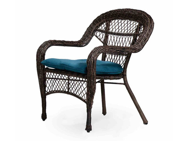 Oliveri Brown/Dark Teal Wicker Stacking Chair (2/Stack) - Ornate Home