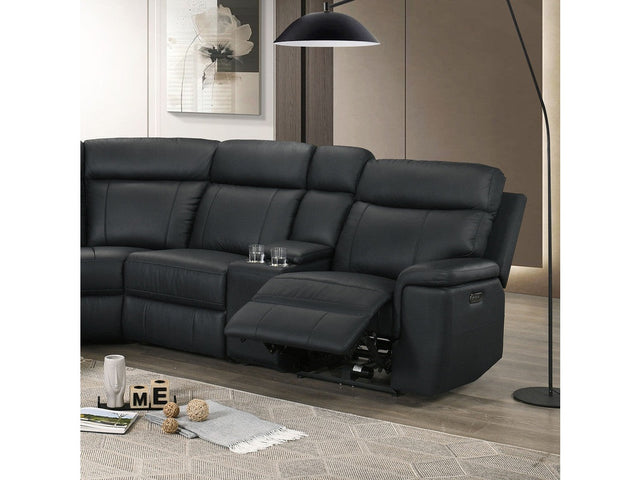 Oliverus Black Power Sectional - Ornate Home