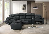 Oliverus Black Power Sectional - Ornate Home