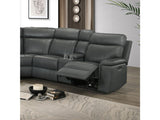 Oliverus Dark Gray Power Sectional - Ornate Home