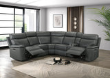 Oliverus Dark Gray Power Sectional - Ornate Home