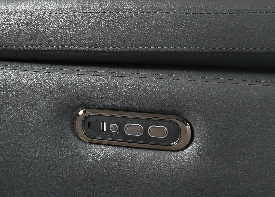 Oliverus Dark Gray Power Sectional - Ornate Home