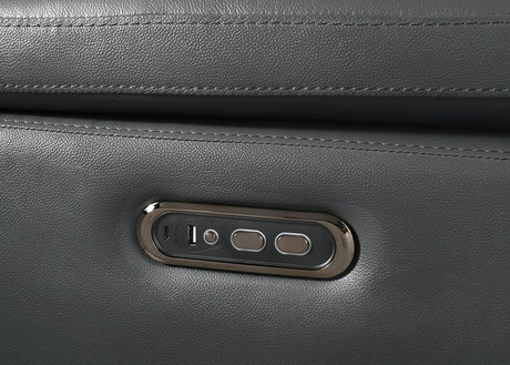 Oliverus Dark Gray Power Sectional - Ornate Home