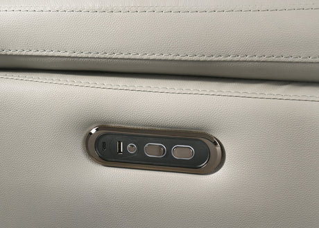 Oliverus Taupe Power Sectional - Ornate Home