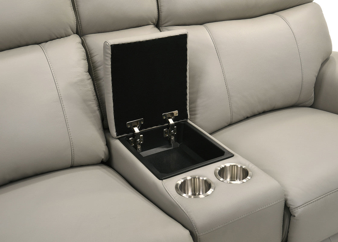 Oliverus Taupe Power Sectional - Ornate Home