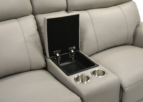 Oliverus Taupe Power Sectional - Ornate Home