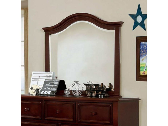 Olivia Dark Walnut Mirror - Ornate Home
