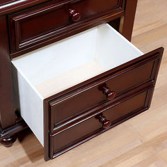 Olivia Dark Walnut Nightstand - Ornate Home