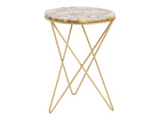Olivia Gold/Tan Accent Table - Ornate Home