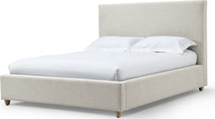 Olivia Ivory Full Upholstered Platform Bed - Ornate Home