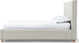 Olivia Ivory Full Upholstered Platform Bed - Ornate Home
