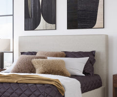 Olivia Ivory Upholstered Queen Headboard - Ornate Home