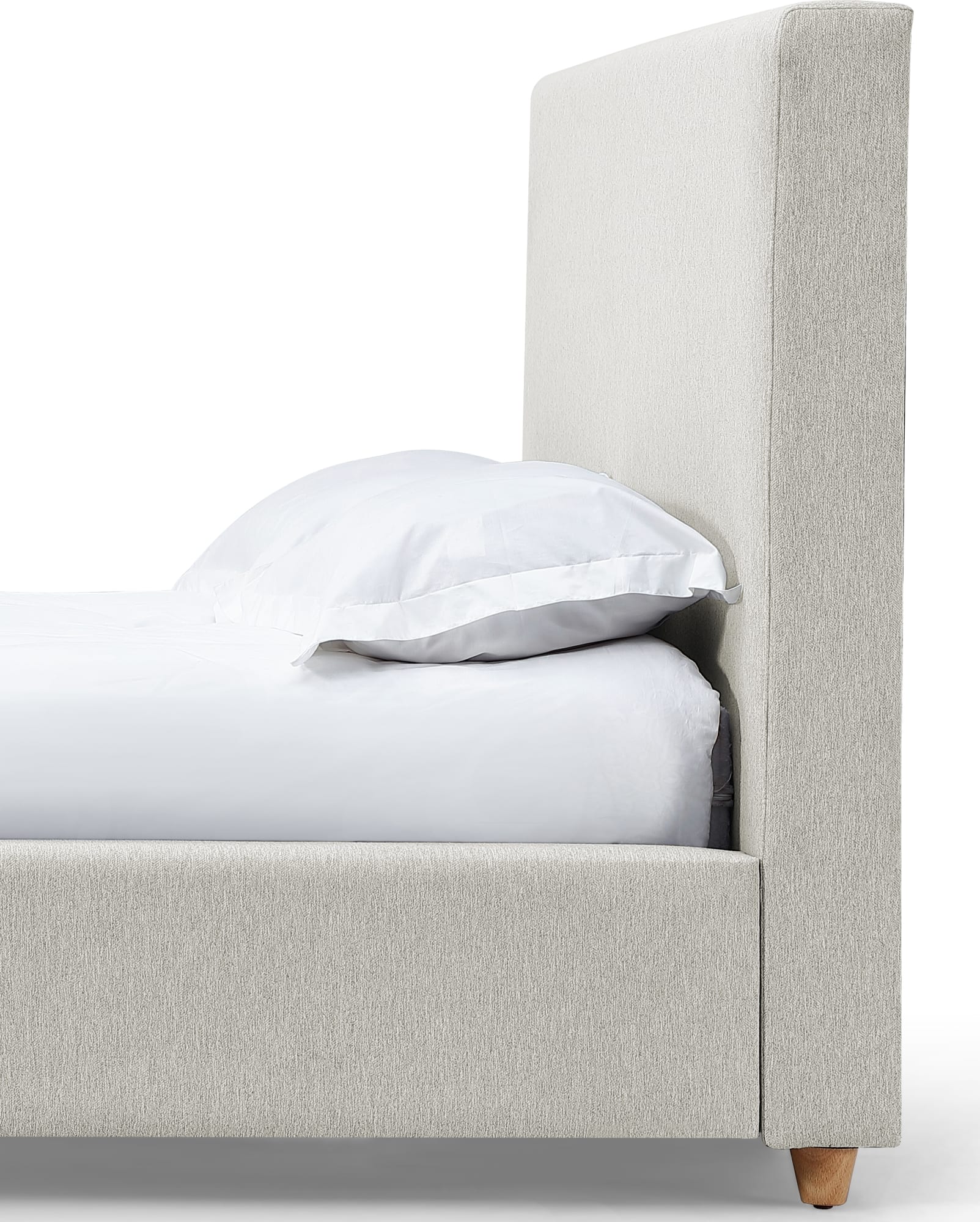 Olivia Ivory Upholstered Queen Headboard - Ornate Home