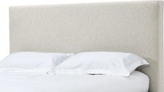 Olivia Ivory Upholstered Queen Headboard - Ornate Home
