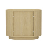 Olivia Nightstand in Natural Oak and Black - Ornate Home