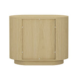 Olivia Nightstand in Natural Oak and Black (set of 2) - Ornate Home