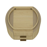 Olivia Nightstand in Natural Oak and Gold - Ornate Home