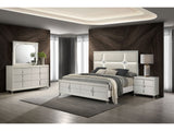 Olivia Pearl White 4-piece California King Bedroom Set - Ornate Home