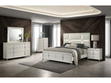 Olivia Pearl White 5-piece California King Bedroom Set - Ornate Home