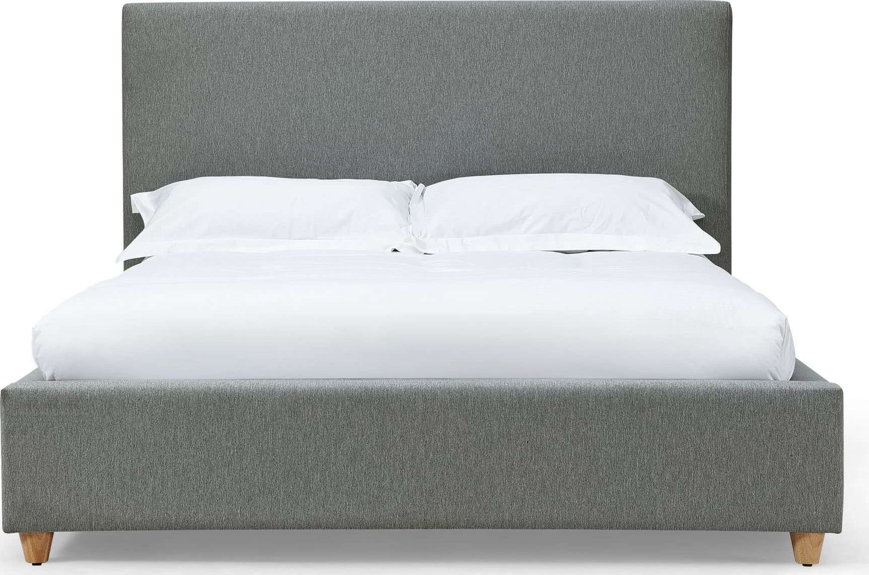 Olivia Pewter Full Upholstered Platform Bed - Ornate Home