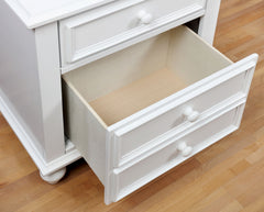 Olivia White 4 Pc. Full Bedroom Set - Ornate Home